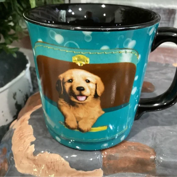 🔵 2/$10 - Keith Kimberlin Puppy Dog Coffee Mug Cup - Very gently used condition - Picture 2 of 10